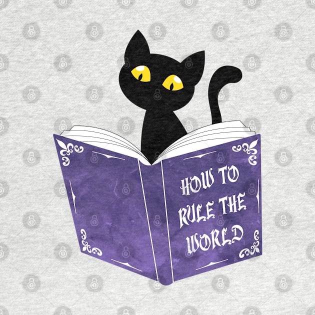 Funny Cat Reading by themadesigns